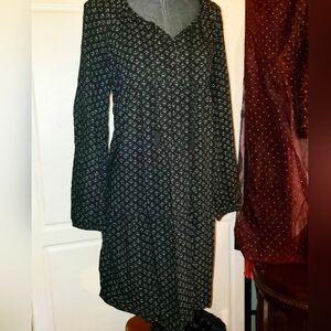 Black Patterned Dress